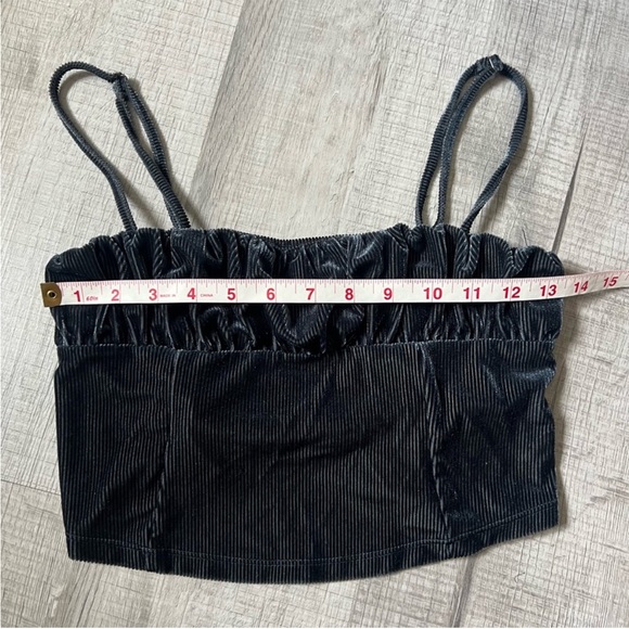 URBAN OUTFITTERS UO Eden Ruched Cami Vest In Blue/Navy Size Large - Picture 9 of 11